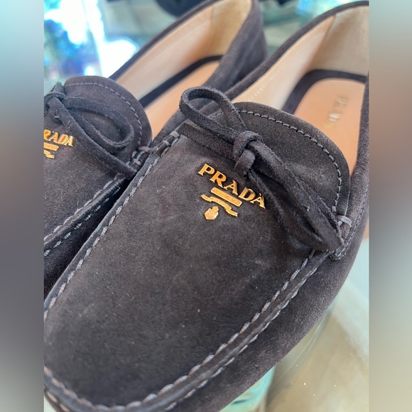 Prada Suede Driver Loafers - Picture 6 of 7
